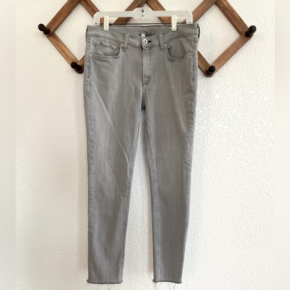 Rag & Bone | Grey ankle skinny mid rise raw edge women’s sz 32 extra lar… - Picture 5 of 15